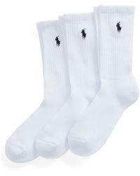 Polo Ralph Lauren - Cotton Three-Pack Crew Socks - Lyst