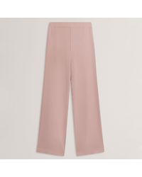 Ted Baker - Piping Detail Pull-On Wide Leg Trousers - Lyst