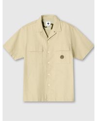 Pretty Green - Stamford Cuban Collar Short-Sleeve Plain Shirt - Lyst