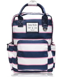 jack wills floral backpack