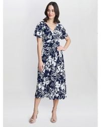 Gina Bacconi - Gemma Jersey Print Dress - Lyst