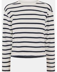 French Connection - Stripe Long-Sleeve T-Shirt - Lyst