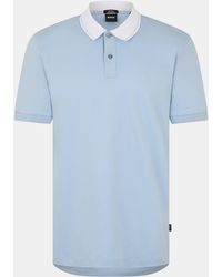 BOSS - Phillipson Cotton Short Sleeve Slim Fit Polo Shirt - Lyst