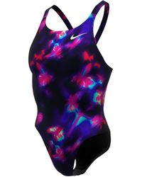 Nike - Hydrastrong Multi Print Fastback One-Piece - Lyst