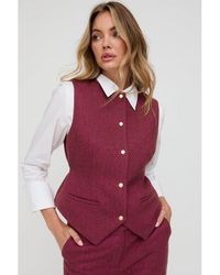 Lily and Lionel - Pandora Tailored Herringbone Print Waistcoat - Lyst