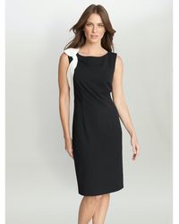 Gina Bacconi - Jaya Dress With Contrast Bow Detail - Lyst