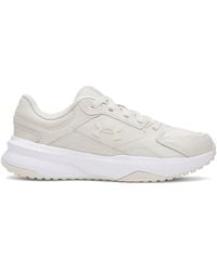 Under Armour - Ua W Edge Lthr All White Trainers - Lyst