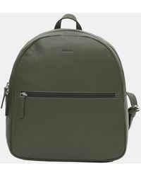 Firetrap - Leather Zip Backpack - Lyst