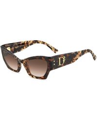 DSquared² - Cat Eye Round Sunglasses - Lyst