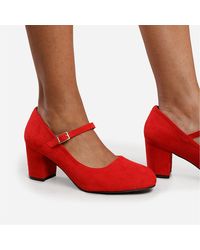 Where's That From - Wheres Block Heel Mary Jane Pumps - Lyst