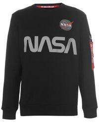 Alpha Industries - Nasa Reflective Crew Sweatshirt - Lyst