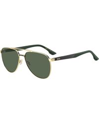 BOSS - Pilot Round Sunglasses - Lyst