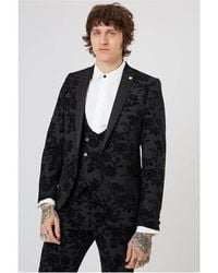 Twisted Tailor - Fleet Skinny Fit Floral Tux Jacket - Lyst
