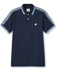 Pretty Green - Eclipse Tape Short-Sleeve Polo Shirt - Lyst