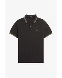Fred Perry - Short Sleeve Twin Tipped Polo Shirt - Lyst