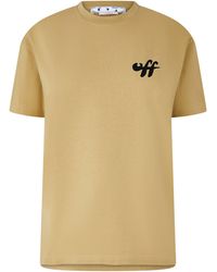 Off-White c/o Virgil Abloh - Off Zebra Crew Neck Regular Fit T-Shirt - Lyst