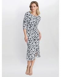 Gina Bacconi - Charlee Jersey Dress With Trim - Lyst
