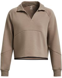 Under Armour - Unstop Rugby Cropped Crew Sweatshirt - Lyst