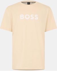 BOSS - Bodywear Short Sleeve T-Shirt With Logo Print Detail - Lyst