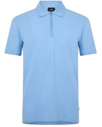 PS by Paul Smith - Ps Tipped Zip Polo Sn43 - Lyst