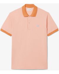 Lacoste - Classic Fit Contrast Rib Polo - Lyst