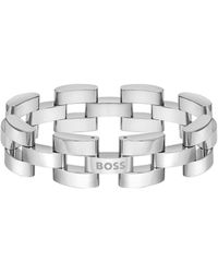 BOSS - Sway Chain Stainless Steel Bracelet - Lyst
