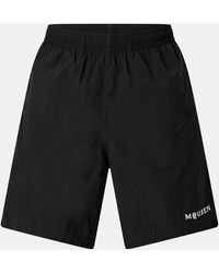 McQueen - Alex Logo Quick-Dry Tailored Fit Swim Shorts - Lyst