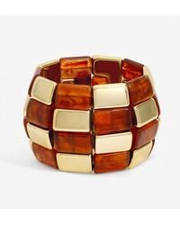 Mood - Plated And Resin Statement Stretch Bracelet - Lyst