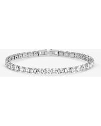 Jon Richard - Plated 4Mm Tennis Stainless Steel Bracelet - Lyst
