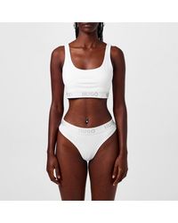 HUGO - Stretch Cotton Thong - Lyst