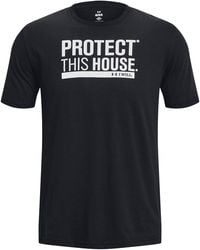 Under Armour - Protect This House Short-Sleeve Performance Gym Top - Lyst