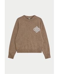 The Couture Club - Fluffy Oversized-Fit Crew-Neck Jumper - Lyst