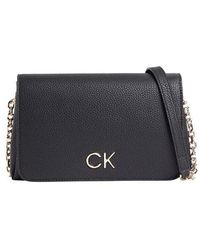 Calvin Klein - Re-lock Shoulder Bag W/flap - Lyst