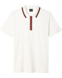 Paul Smith - Zipped Short Sleeve Polo Shirt - Lyst