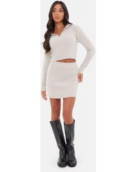 I Saw It First - Knitted Mini Skirt - Lyst