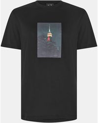 ARMANI EXCHANGE - Ax Skyline T-Shirt - Lyst