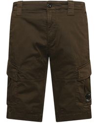 C.P. Company - Sateen Stretch Cargo Shorts - Lyst