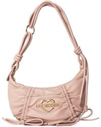 Love Moschino - Softy Bow Faux Leather Hobo Bag - Lyst