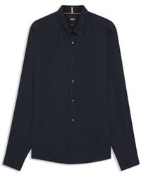 BOSS - Liam Long Sleeve Oxford Shirt - Lyst
