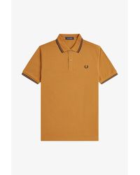 Fred Perry - Short Sleeve Twin Tipped Polo Shirt - Lyst