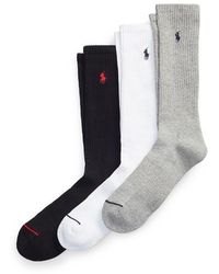 Ralph Lauren - Polo 3pk Crw Sock Sn43 - Lyst