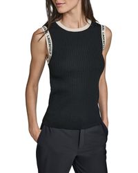 KARL LAGERFELD - Sportswear Knitted Top - Lyst