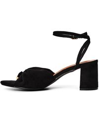 Where's That From - Where's Block Heel Ruched Buckle Sandal - Lyst