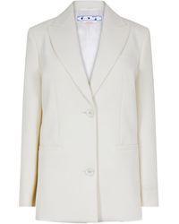 Off-White c/o Virgil Abloh - Tmby Wool Blend Softshell Jacket - Lyst