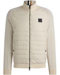 BOSS - H-Esfero 01 Technical Hybrid Jacket - Lyst