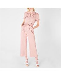 PAIGE - Anessa Belted Jumpsuit - Lyst
