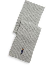 Polo Ralph Lauren - Polo Bear Wool Embroidered Midweight Scarf - Lyst