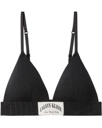 Calvin Klein - Non Wired Triangle Bralette - Lyst