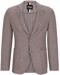 BOSS - Hanry Tailored Fit Formal Jacket - Lyst