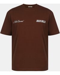 Jack Wills - Script Mix Cotton Short Sleeve Oversized T-Shirt - Lyst